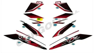 ΑΥΤΟΚΟΛΛΗΤΟ ΚΑΠΑΚΙΟΥ ΣΕΛΛΑΣ ΔΕΞΙΟ (BLACK/RED) SYM VF 185 E5