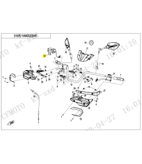 2WD/4WD SWITCH ASSY CFMOTO CFORCE 625 T3 ELECTRICAL PARTS 2WD/4WD SWITCH ASSY CFMOTO CFORCE 625 T3