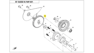DRIVE GEAR, OIL PUMP CFMOTO CFORCE