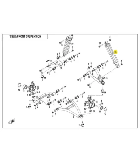 ΑΜΟΡΤΙΣΕΡ ΕΜΠΡΟΣΘΙΟ CFMOTO CFORCE 400/450/520