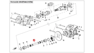 ΚΕΝΤΡΙΚΟΣ ΑΞΟΝΑΣ ΔΙΑΦΟΡΙΚΟΥ CFMOTO CFORCE S MY24