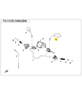 ΚΑΘΡΕΠΤΗΣ ΑΡΙΣΤΕΡΟΣ CFMOTO CFORCE