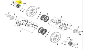ΤΑΠΑ ΤΡΟΧΟΥ SYM QUADLANDER 250