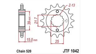 ΓΡΑΝΑΖΙ ΚΙΝΗΣΗΣ JT 520 14T