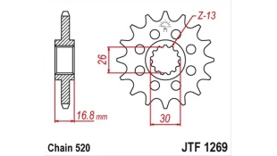 ΓΡΑΝΑΖΙ ΚΙΝΗΣΗΣ JT 520 15T