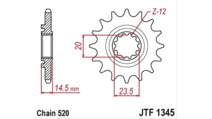 ΓΡΑΝΑΖΙ ΚΙΝΗΣΗΣ JT 520 13T