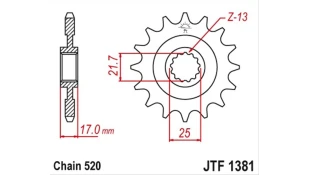 ΓΡΑΝΑΖΙ ΚΙΝΗΣΗΣ JT 520 15T