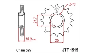 ΓΡΑΝΑΖΙ ΚΙΝΗΣΗΣ JT 525 15T