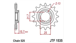 ΓΡΑΝΑΖΙ ΚΙΝΗΣΗΣ JT 525 15T