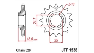 ΓΡΑΝΑΖΙ ΚΙΝΗΣΗΣ JT 520 13T