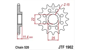 ΓΡΑΝΑΖΙ ΚΙΝΗΣΗΣ JT 520 12T