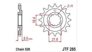ΓΡΑΝΑΖΙ ΚΙΝΗΣΗΣ JT 520 14T