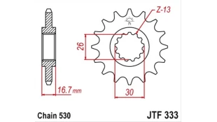 ΓΡΑΝΑΖΙ ΚΙΝΗΣΗΣ JT 530 14T