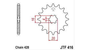 ΓΡΑΝΑΖΙ ΚΙΝΗΣΗΣ JT 428 13T