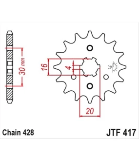 ΓΡΑΝΑΖΙ ΚΙΝΗΣΗΣ JT 428 14T