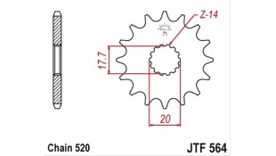 ΓΡΑΝΑΖΙ ΚΙΝΗΣΗΣ JT 520 12T