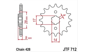 ΓΡΑΝΑΖΙ ΚΙΝΗΣΗΣ JT 428 13T