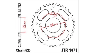 ΓΡΑΝΑΖΙ ΤΡΟΧΟΥ JT 520 30T