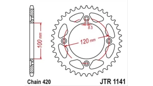ΓΡΑΝΑΖΙ ΤΡΟΧΟΥ JT 420 51T