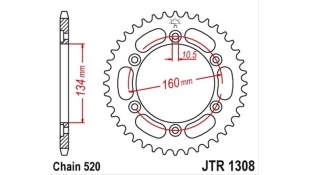 ΓΡΑΝΑΖΙ ΤΡΟΧΟΥ JT 520 40T