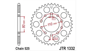 ΓΡΑΝΑΖΙ ΤΡΟΧΟΥ JT 525 45T