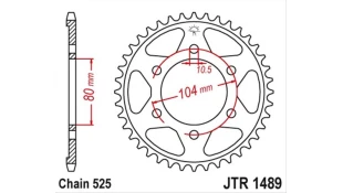ΓΡΑΝΑΖΙ ΤΡΟΧΟΥ JT 525 39T