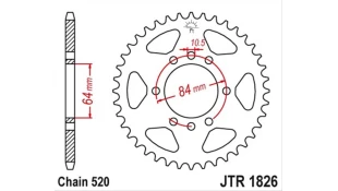ΓΡΑΝΑΖΙ ΤΡΟΧΟΥ JT 520 37T