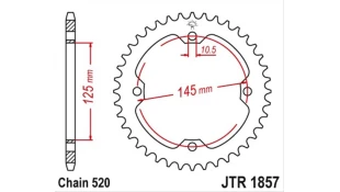 ΓΡΑΝΑΖΙ ΤΡΟΧΟΥ JT 520 36T ΓΡΑΝΑΖΙ ΤΡΟΧΟΥ JT 520 36T