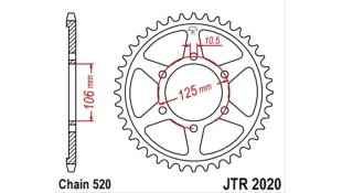 ΓΡΑΝΑΖΙ ΤΡΟΧΟΥ JT 520 41T