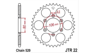 ΓΡΑΝΑΖΙ ΤΡΟΧΟΥ JT 520 42T