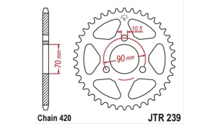 ΓΡΑΝΑΖΙ ΤΡΟΧΟΥ JT 420 36T