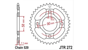 ΓΡΑΝΑΖΙ ΤΡΟΧΟΥ JT 520 31T
