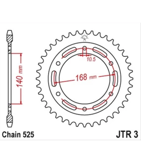 ΓΡΑΝΑΖΙ ΤΡΟΧΟΥ JT 525 41T