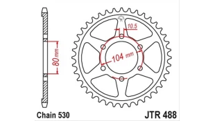 ΓΡΑΝΑΖΙ ΤΡΟΧΟΥ JT 530 38T
