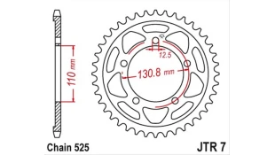 ΓΡΑΝΑΖΙ ΤΡΟΧΟΥ JT 525 45T