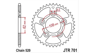 ΓΡΑΝΑΖΙ ΤΡΟΧΟΥ JT 520 39T
