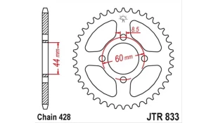 ΓΡΑΝΑΖΙ ΤΡΟΧΟΥ JT 428 49T