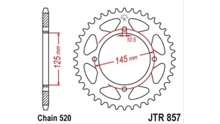 ΓΡΑΝΑΖΙ ΤΡΟΧΟΥ JT 520 39T ΓΡΑΝΑΖΙ ΤΡΟΧΟΥ JT 520 39T