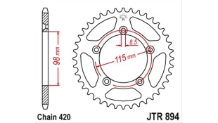 ΓΡΑΝΑΖΙ ΤΡΟΧΟΥ JT 420 46T