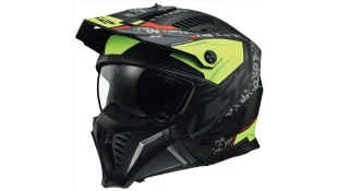 LS2 OF606 DRIFTER DEVOR MATT BLACK HI-VIS YELLOW L