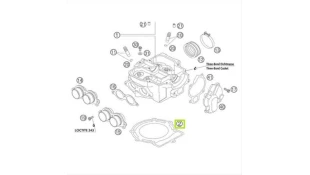 ΦΛΑΝΤΖΑ ΚΕΦΑΛΗΣ ΚΑΥΣΕΩΣ ΓΝΗΣΙΑ KTM EXC 250F