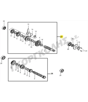 COUNTER SHAFT ASS'Y SYM VF 125 E5