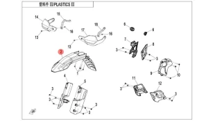 ΦΤΕΡΟ ΕΜΠΡΟΣ Tunda Grey CFMOTO 450 MT