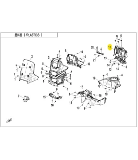 ADJUSTABLE WINDSHIELD BRACKET ASSY CFMOTO 450 MT SPARE PARTS ADJUSTABLE WINDSHIELD BRACKET ASSY CFMOTO 450 MT
