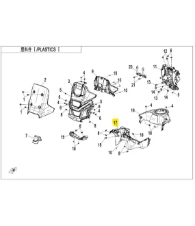 DASHBOARD LOWER PANEL CFMOTO 450 MT